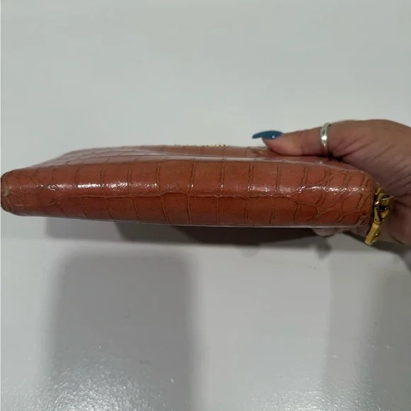 Miu Miu Salmon color Crocodile Embossed Wallet - Picture 5 of 11